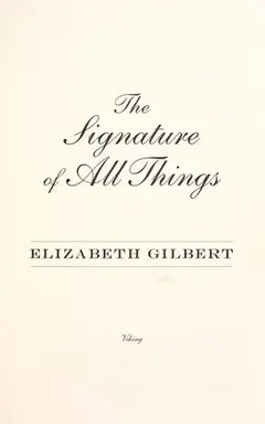 The Signature of All Things cover